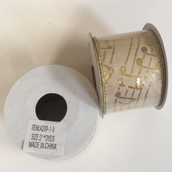 2 Pack Music Notes Ribbon - Picture 2 of 2
